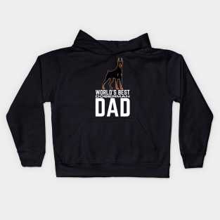 World's Best Doberman Dad Kids Hoodie